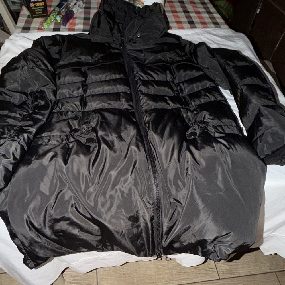 VALUKER Women’s XXL Black 90% Down Puffer Coat Hooded Winter Jacket